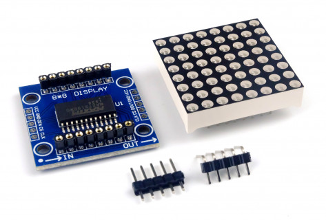 Rode LED Matrix 8x8 Module met MAX7219 Interface - 1 Display