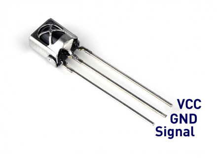 Infrarood ontvanger 38kHz met demodulator - VS1838B
